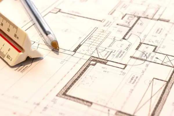 Image of architect Accrington drawings
